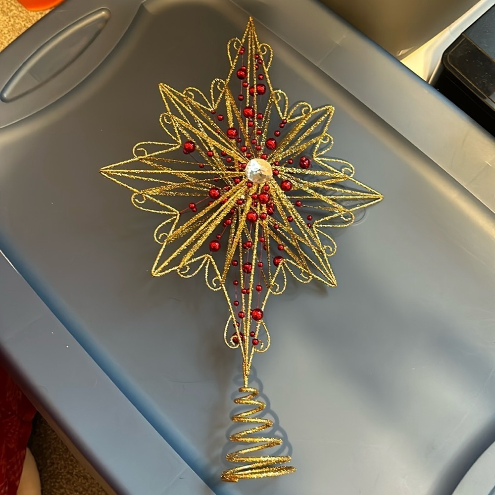 Sparkly Star Christmas Tree Topper